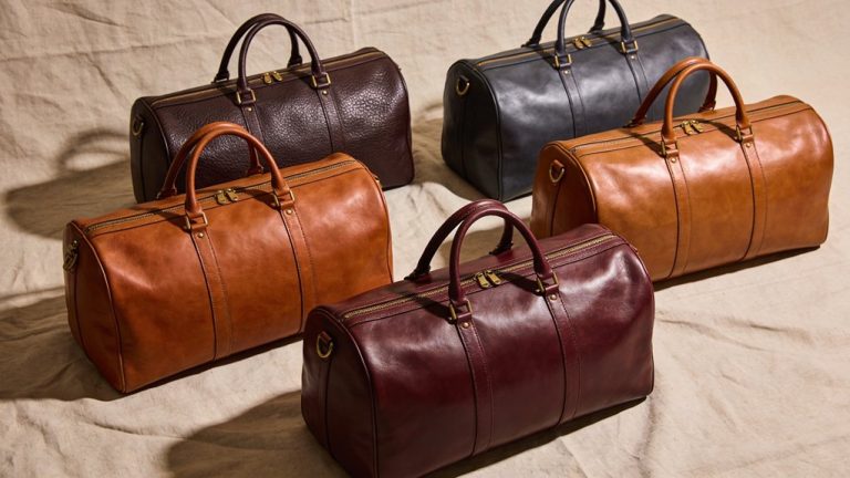 top leather duffel bags